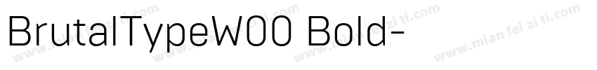 BrutalTypeW00 Bold字体转换